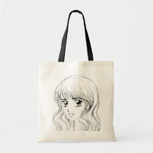 Tote Bag Fille de sourire - Manga a inspiré l'expression de