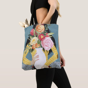 Tote Bag Fille de vase à fleur