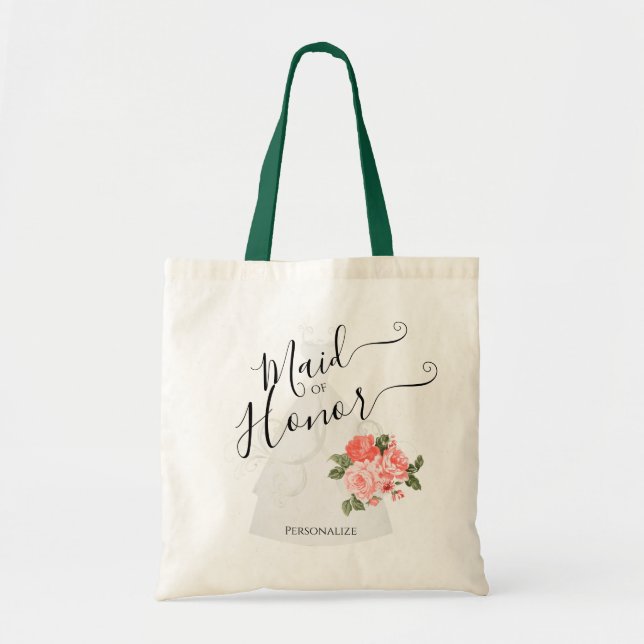 Tote Bag Fille D'Honneur - Fête De Mariée (Devant)