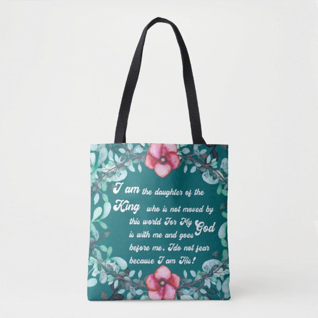 Tote Bag Fille du Roi Christian Inspirational (Devant)