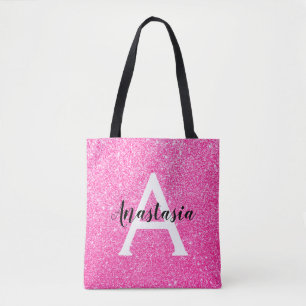 Tote Bag Fille Glam Parties scintillant rose-chaud étincel