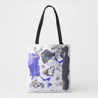 Tote Bag Fille Mode Chic Vêtements Stylish Threads Art