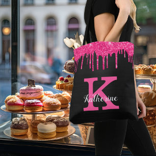 Tote Bag Fille Noir Hot Rose Parties scintillant Drivers No