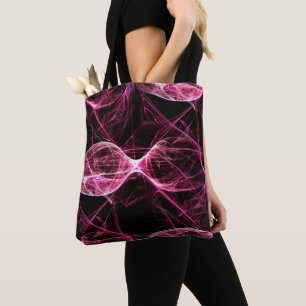 Tote Bag Fille Punk Rock Rose Energy Waves