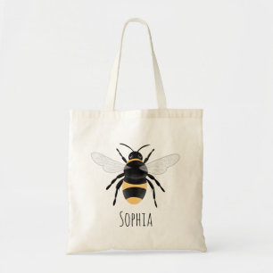 Tote Bag Filles à la mode Bumblebee Bee Nom du dessin Enfa