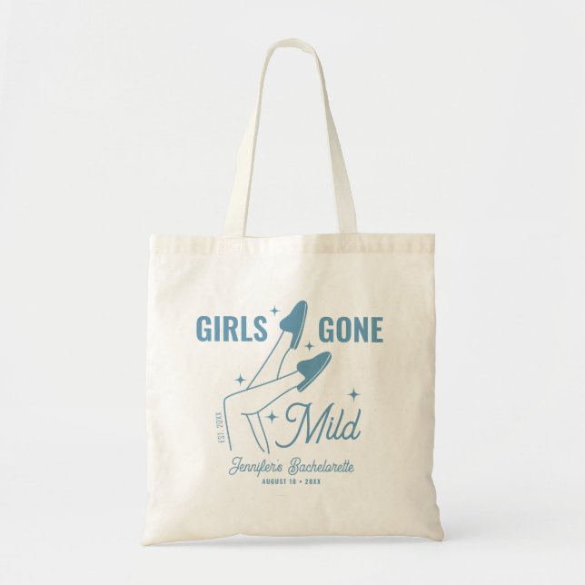 Tote Bag Filles Devenues Douces Fantaisie Bleue Enterrement (Devant)