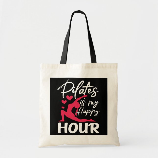 Tote Bag Filles Drôle Instructeur Pilates Exercice Lover (Devant)