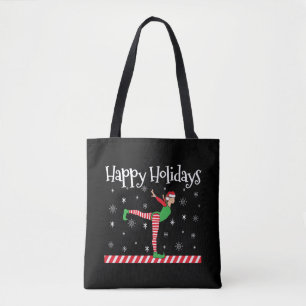 Tote Bag Filles Gymnastique Elfe de Noël