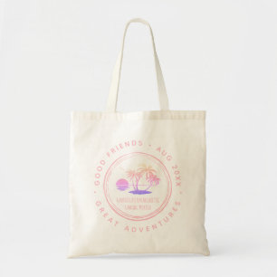Tote Bag Filles personnalisées Week-end Voyage Pink Bachel