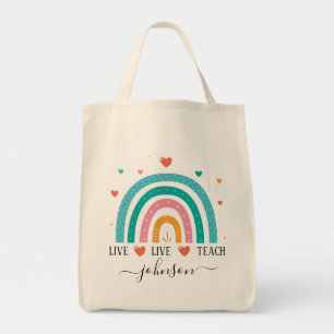 Tote Bag Filles tendance Whimsical Rainbow Nom de dessin En