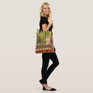 Tote Bag Filtre d'été de bateaux de cygne de Boston