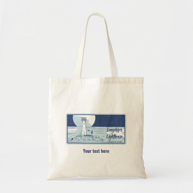 Tote Bag Fin des terres du phare de Longships (Devant)