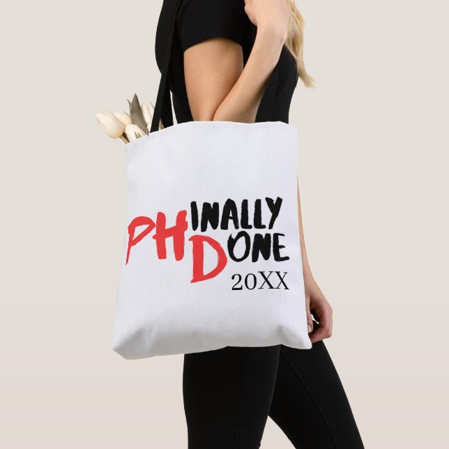 Tote Bag Fini par la phase terminale - Conception amusante  (De près)