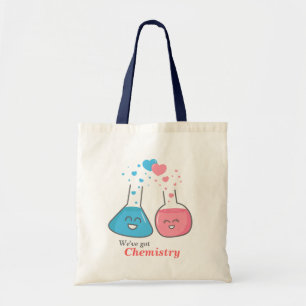 Tote Bag Flacons mignons amoureux, nous avons la chimie