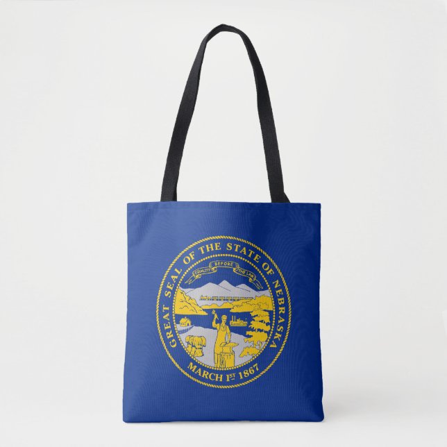 Tote Bag Flag du Nebraska (Devant)