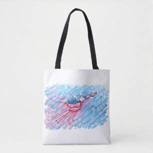 Tote Bag Flamant Hydraté