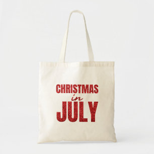 Tote Bag Flamant rose de Noël en juillet