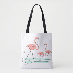 Tote Bag Flamant rose Ocean Trio 2 corail retour