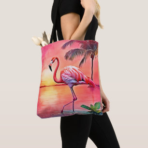 Tote Bag Flamant rose rose