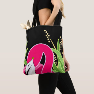 Tote Bag Flamant rose rose stylisé