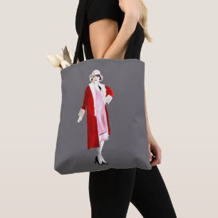Tote Bag Flapper vintage fashion lady roaring twenties