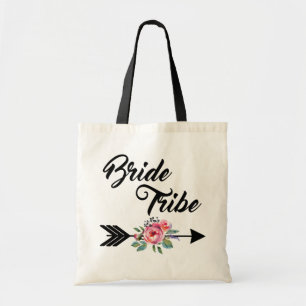 Tote Bag Flèche florale de tribu de jeune mariée