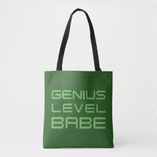 Tote Bag Flèche   Genius Level Babe