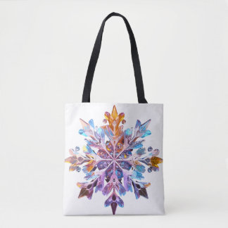 Tote Bag Flèches de neige Iridescente