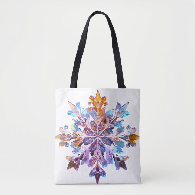 Tote Bag Flèches de neige Iridescente (Devant)