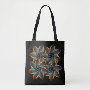 Tote Bag Fleur abstraite exotique
