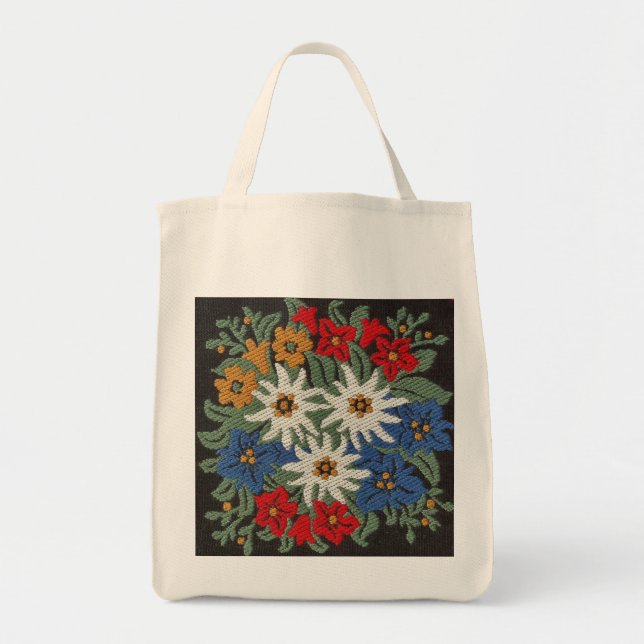 Tote Bag Fleur alpine suisse Edelweiss (Devant)