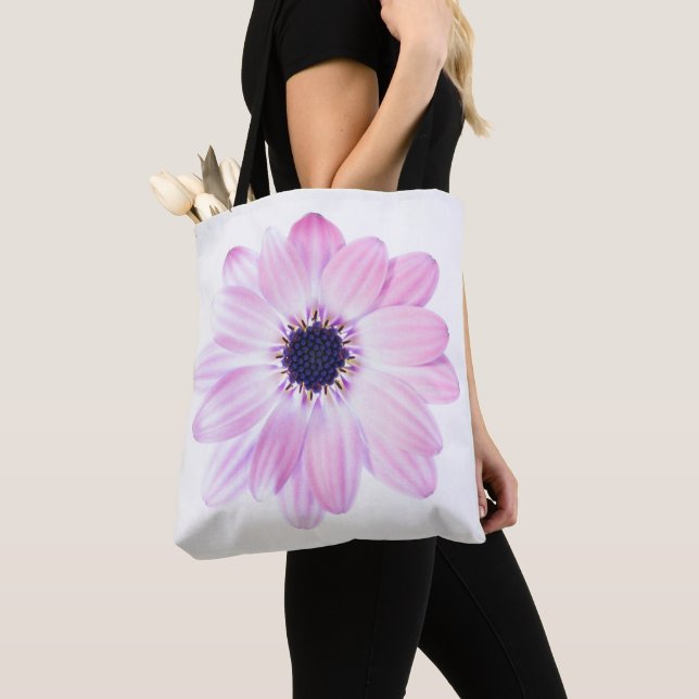 Tote Bag Fleur assez rose d'été (De près)
