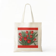 Fleur d'aquarelle rouge Tulip