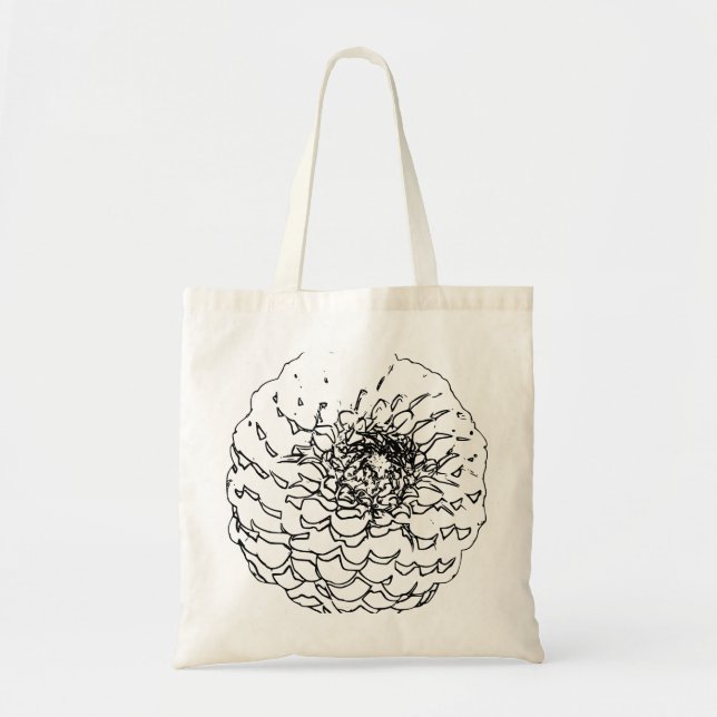 Tote Bag Fleur d'art naturel (Devant)
