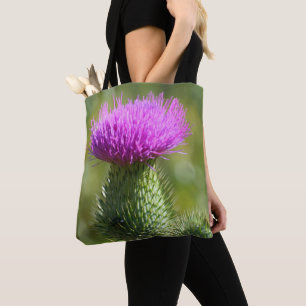 Tote Bag Fleur d'automne de chardon pourpre