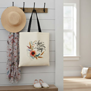 Tote Bag Fleur de bonne journée