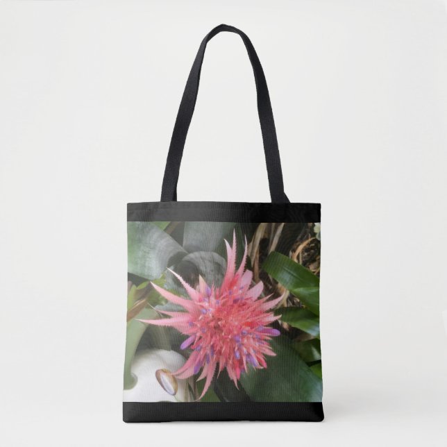 Tote Bag Fleur de bromélie (Devant)
