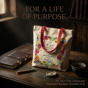 Tote Bag Fleur de confiance dans le Seigneur