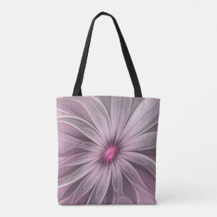 Tote Bag Fleur de fantaisie Art fractal floral abstrait de