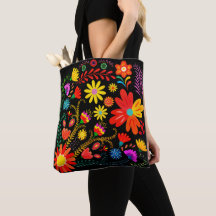 Fleur de l'art folklorique vibrant - Fleur bohème