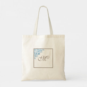 Tote Bag Fleur de Lis Rouge Français Monogramme initial