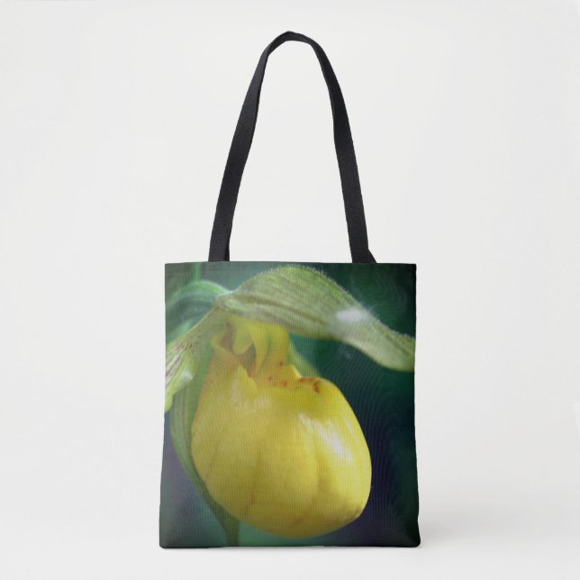 Tote Bag Fleur de l'orchidée à chèvre jaune sauvage (Devant)