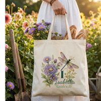 Fleur de naissance de septembre Aster & Libellule