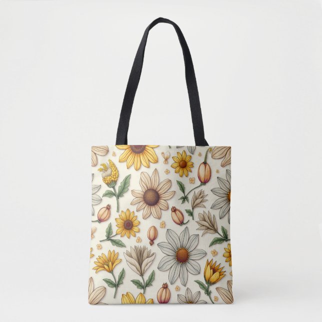 Tote Bag Fleur de printemps (Devant)