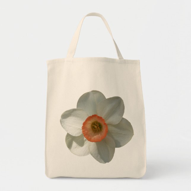 Tote Bag Fleur de printemps de jonquille rose (Devant)
