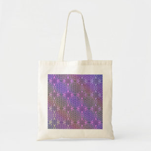 Tote Bag Fleur de vie - motif de grunge de timbre 3