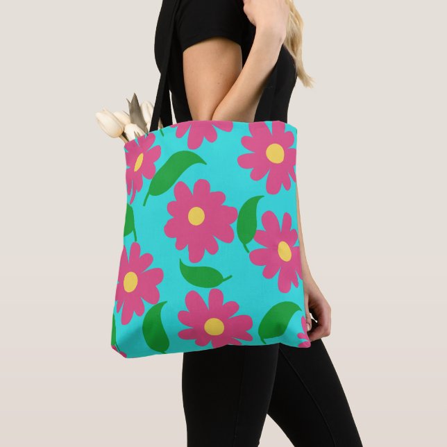 Tote Bag Fleur décontracté (De près)