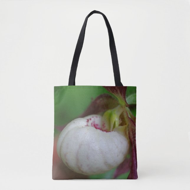 Tote Bag Fleur d'orchidée blanche (Devant)