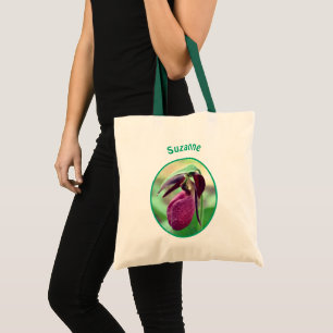 Tote Bag Fleur d'orchidée rose Lady Personnalisée