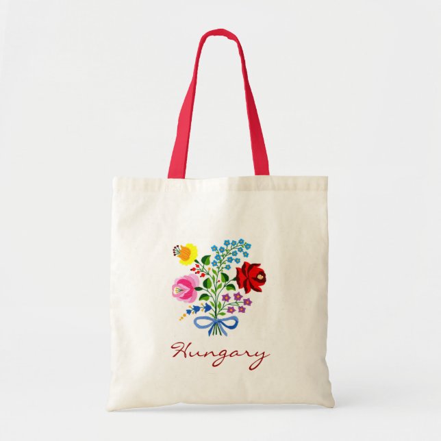Tote Bag Fleur Fourre-tout de la Hongrie (Devant)